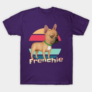 Fun cute dog Frenchie French fur baby  Bulldog mom dad gift T-Shirt